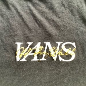 VANS Mens Short Sleeve Black T-SHIRT SIZE M SKATE VANS OFF THE WALL Spell Out